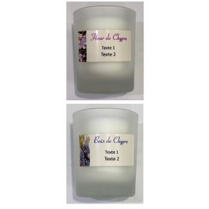 Bougies personnalisables Toi et Moi - chypre